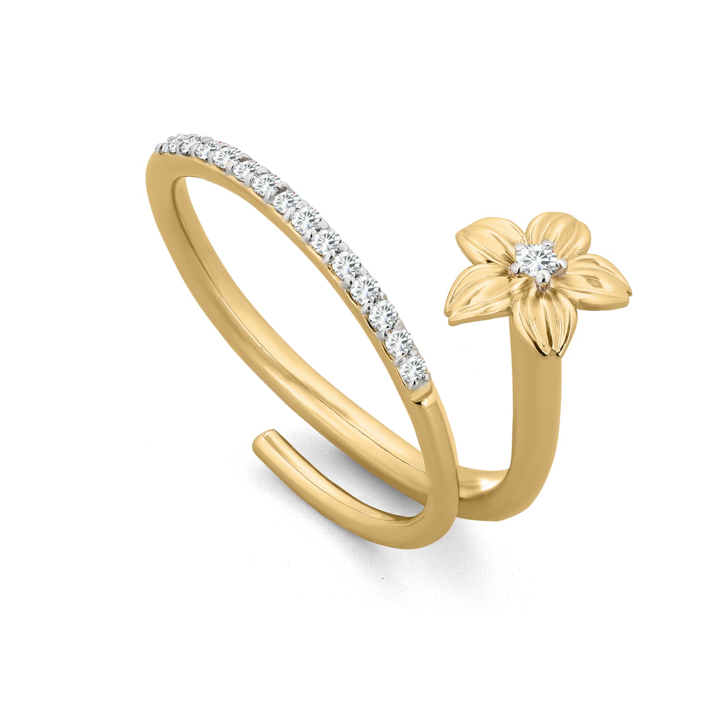 Full Bloom Between the Finger ring