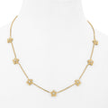 Full Bloom necklace, 7 flowers